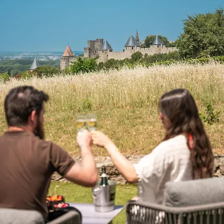 L'ecrin De La Cite, Grand Panorama, Vue Unique Sur Les Remparts De Carcassonne
