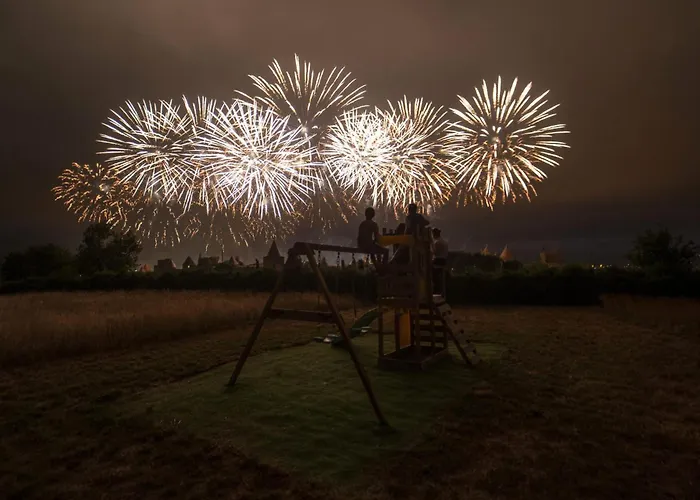 ヴィラ L'ecrin De La Cite, Grand Panorama, Vue Unique Sur Les Remparts De